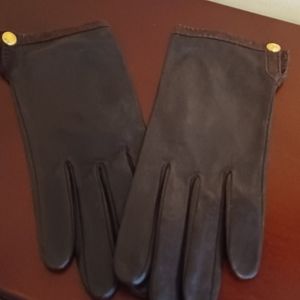 Longchamp leather gloves